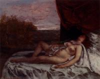 Courbet, Gustave - Femme Nue Endormie